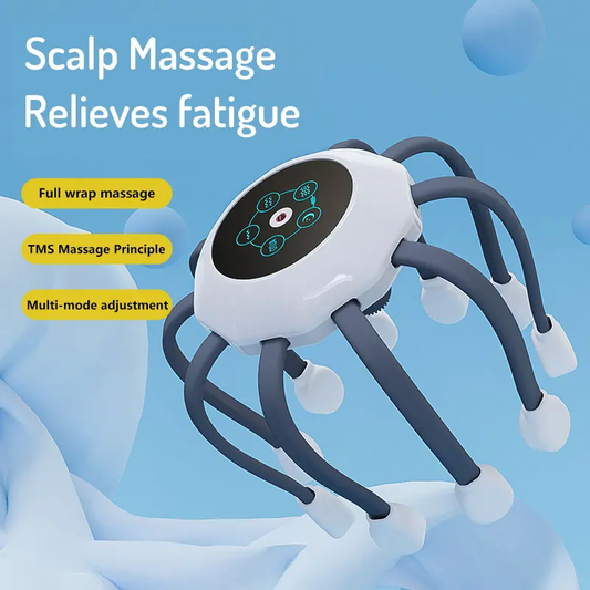 New Arrivals Spider Soft Electric Silicone Massage Scalp Massager Head Massager
