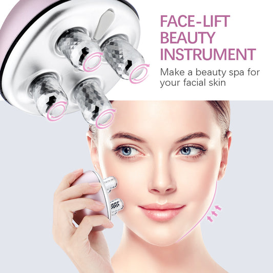 EMS Micro-Current Face-Lifting Instrument Face Roller 3D Electric Massager Lift Face-Lifting Vibration Beauty
