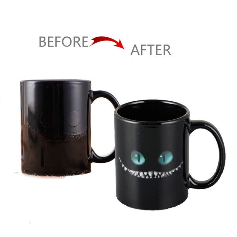 Battery Color Changing Cup Thermal Changing Mug Creative Ceramic Cup